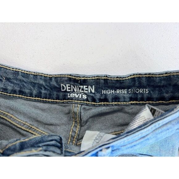 Levis Denizen High Rise Distressed‎ Cutoff Denim Shorts Size 6 - Picture 2 of 6